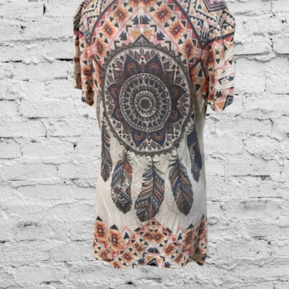 Beige with Large Dream Catcher Top - Picture 2 of 6